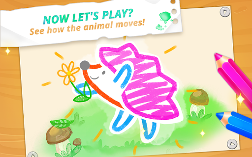 Baby drawing for kids - easy animal drawings - Gameplay image of android game