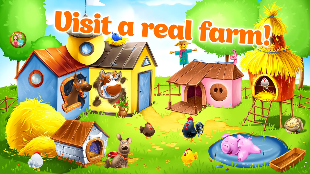 Kids Animal Farm Toddler Games - عکس بازی موبایلی اندروید