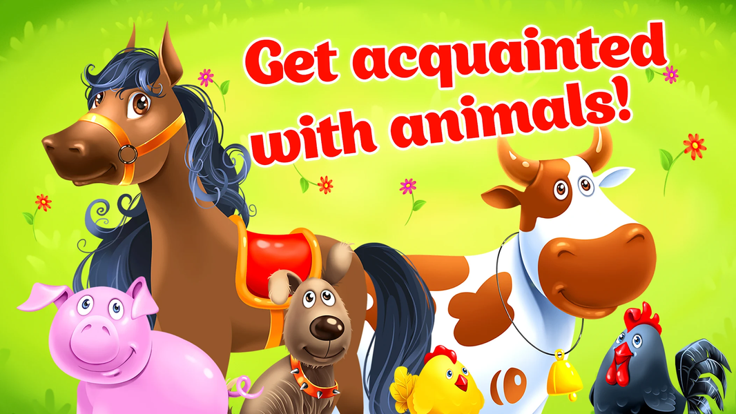 Kids Animal Farm Toddler Games - عکس بازی موبایلی اندروید