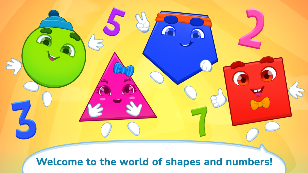 Numbers & Shapes Learning Game - Gameplay image of android game