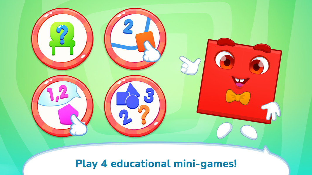 Numbers & Shapes Learning Game - Gameplay image of android game