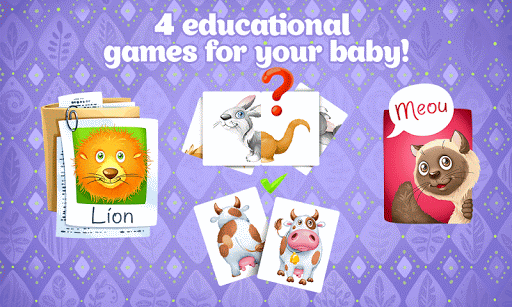 Animal Flashcards for Toddlers: Kids Learn Animals - Gameplay image of android game