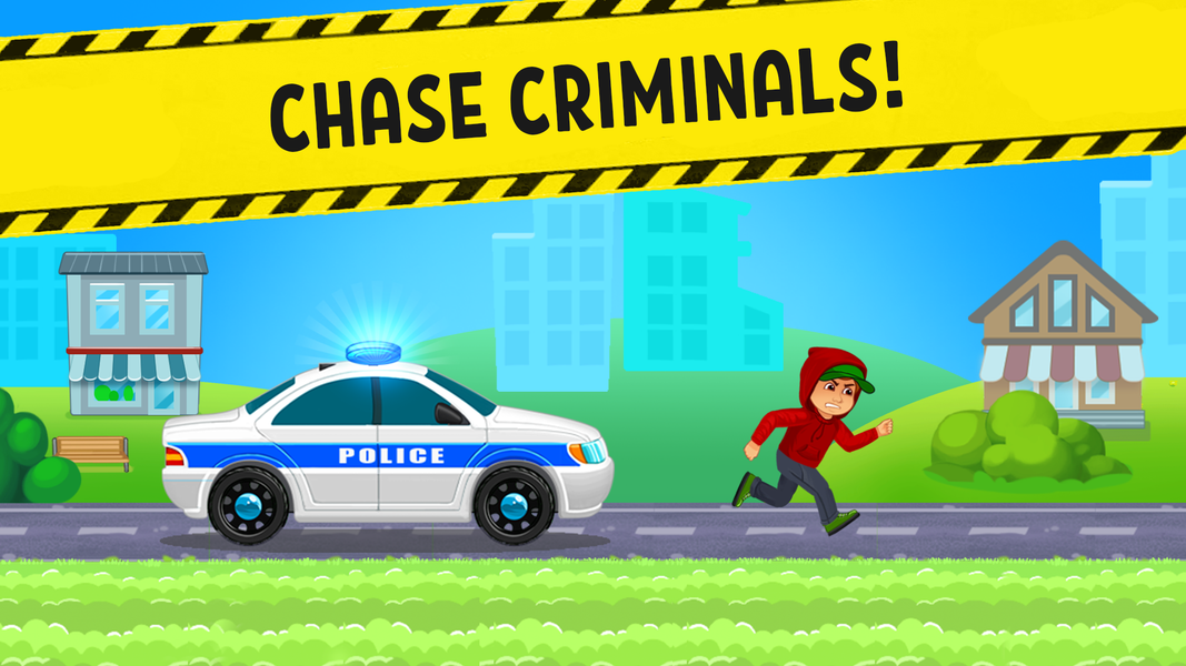 Police Car x Kids Racing Games - Gameplay image of android game