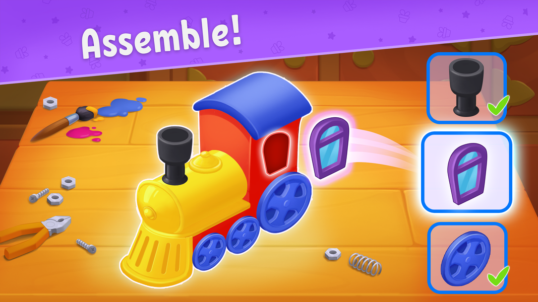 Toy maker, factory: kids games - عکس بازی موبایلی اندروید