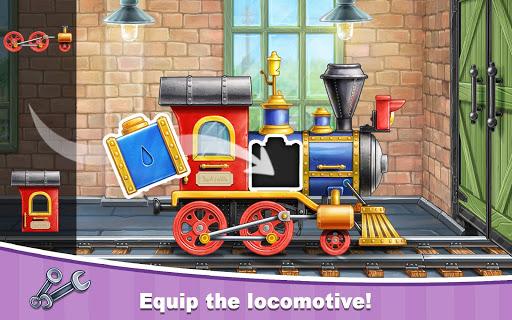 Train Games for Kids: station - Gameplay image of android game