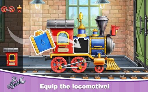 Train Games for Kids: station - Gameplay image of android game