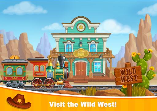 Train Games for Kids: station - Gameplay image of android game