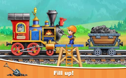 Train Games for Kids: station - Gameplay image of android game