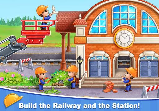 Train Games for Kids: station - Gameplay image of android game