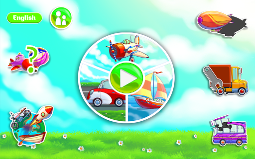 Learning Transport Vehicles for Kids and Toddlers - Gameplay image of android game