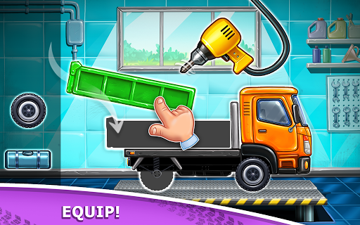 Truck games - build a house - Gameplay image of android game