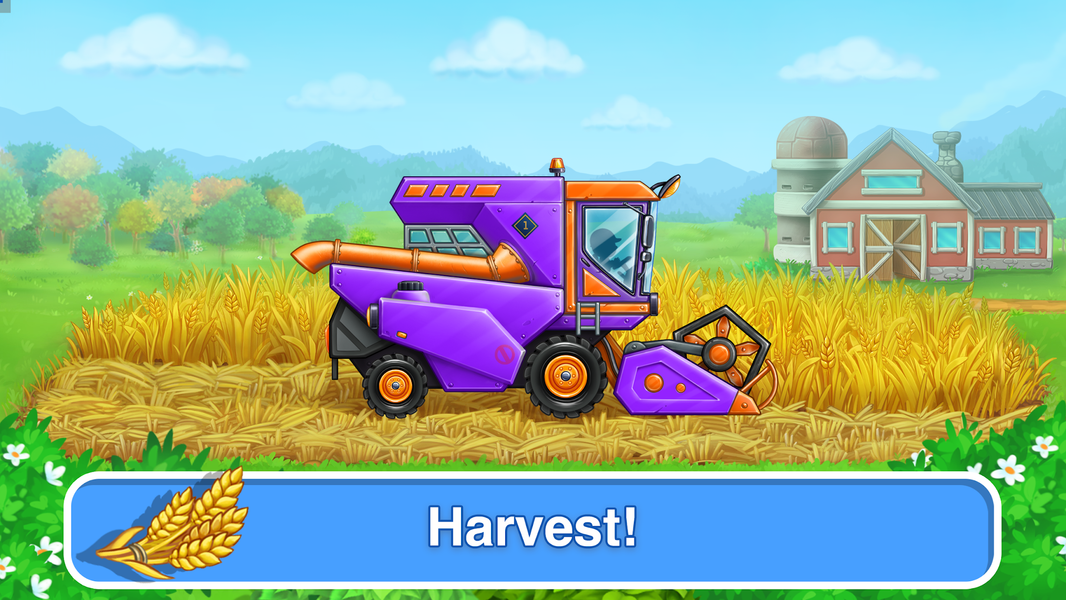 Wheat Harvest: Farm Kids Games - عکس بازی موبایلی اندروید