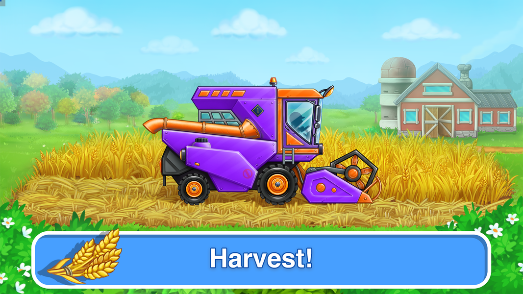 Wheat Harvest: Farm Kids Games - عکس بازی موبایلی اندروید