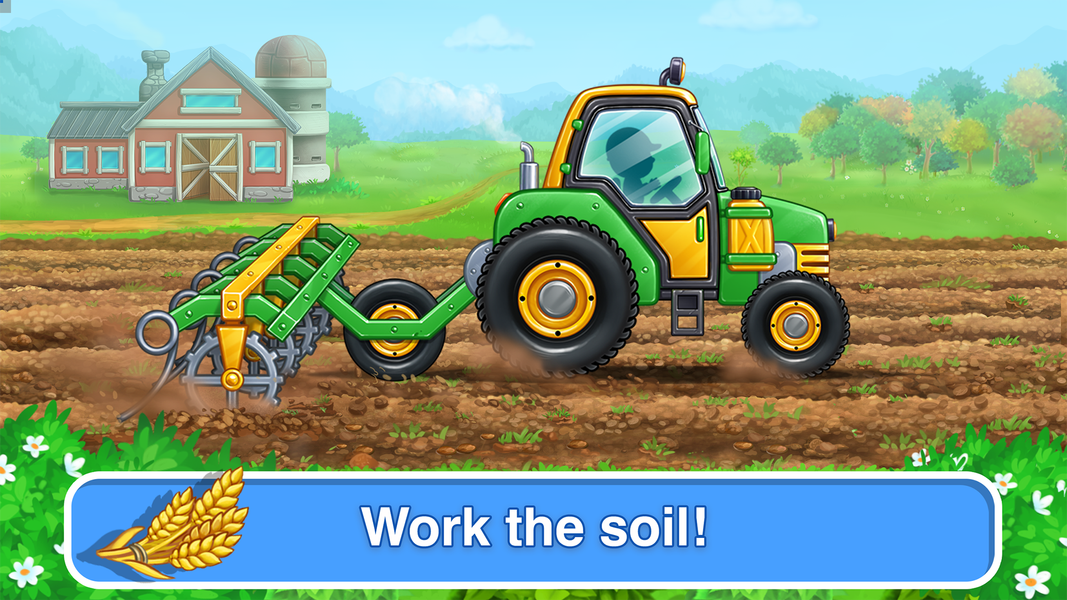 Wheat Harvest: Farm Kids Games - Gameplay image of android game