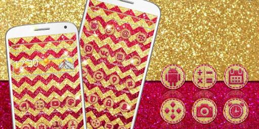 Gold Muti Wave Giltter Theme - عکس برنامه موبایلی اندروید