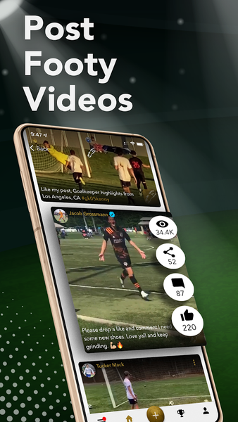 GoldCleats Soccer App - Image screenshot of android app