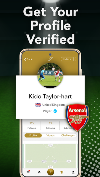 GoldCleats Soccer App - Image screenshot of android app