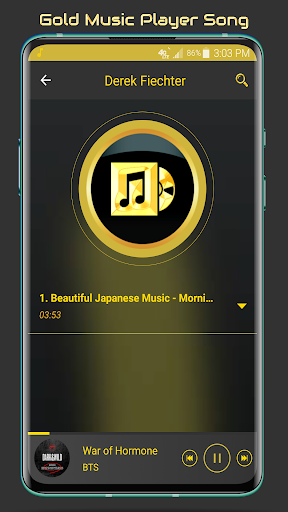 Gold Music Player - Image screenshot of android app