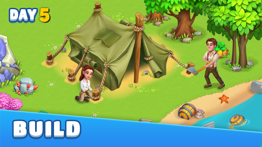 Golden Island: Survivors Farm - عکس بازی موبایلی اندروید