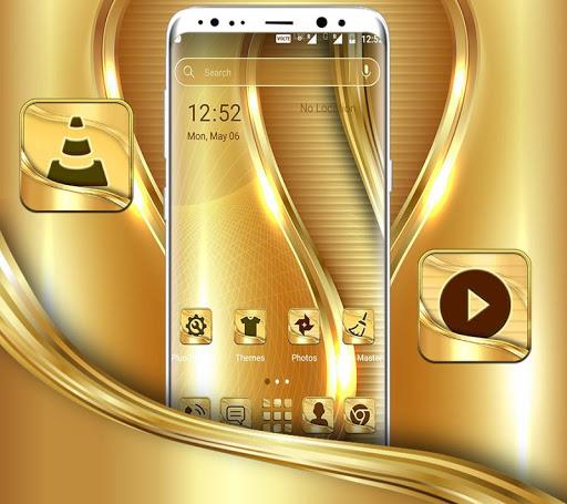 Golden Launcher Theme - Image screenshot of android app