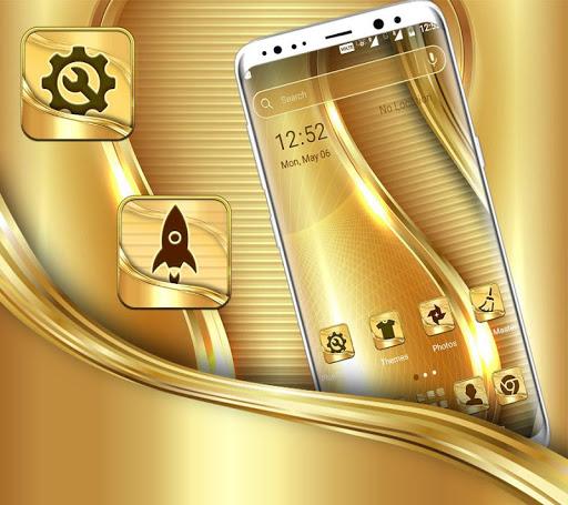 Golden Launcher Theme - Image screenshot of android app