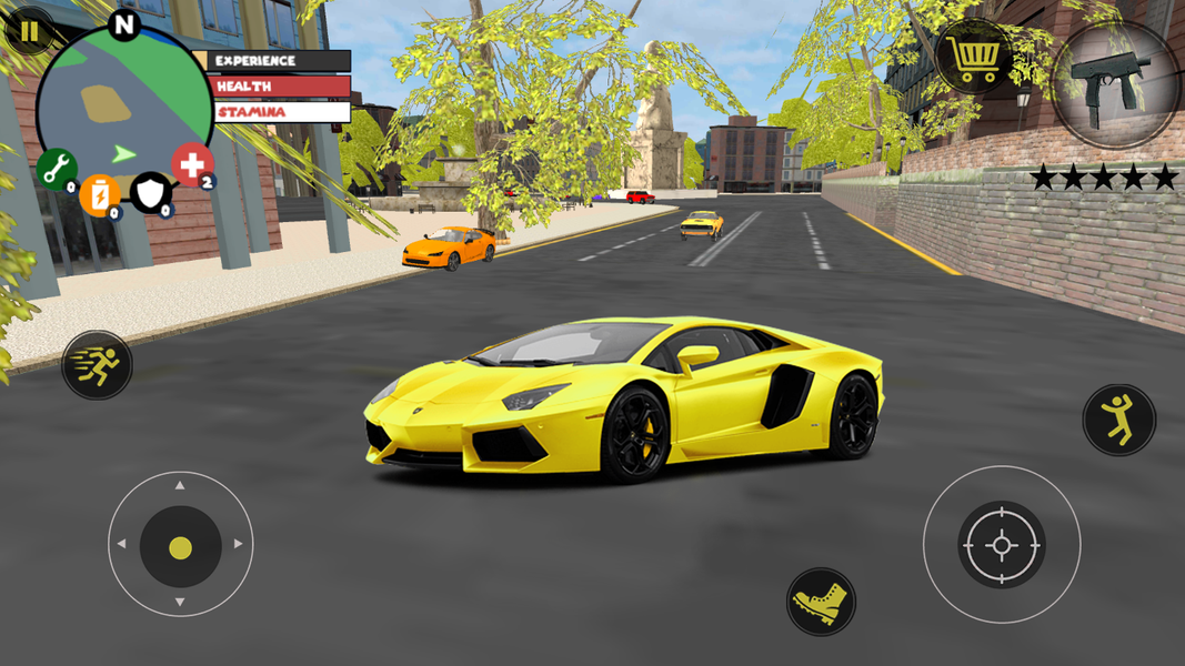 Golden Robot Car Transformer - - Gameplay image of android game