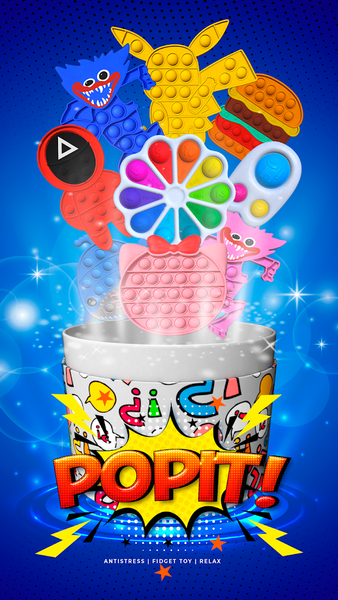 Pop it antistress fidget toys - Gameplay image of android game