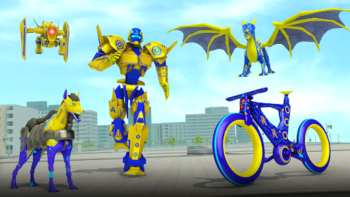 BMX Cycle Robot Transform War - Image screenshot of android app