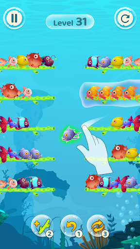 Fish Sort Color Puzzle Game - عکس بازی موبایلی اندروید