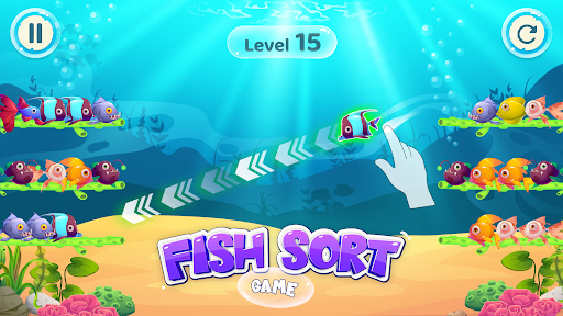 Fish Sort Color Puzzle Game - عکس بازی موبایلی اندروید