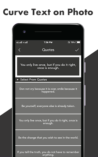 Curve Text - Swipe to Type - عکس برنامه موبایلی اندروید