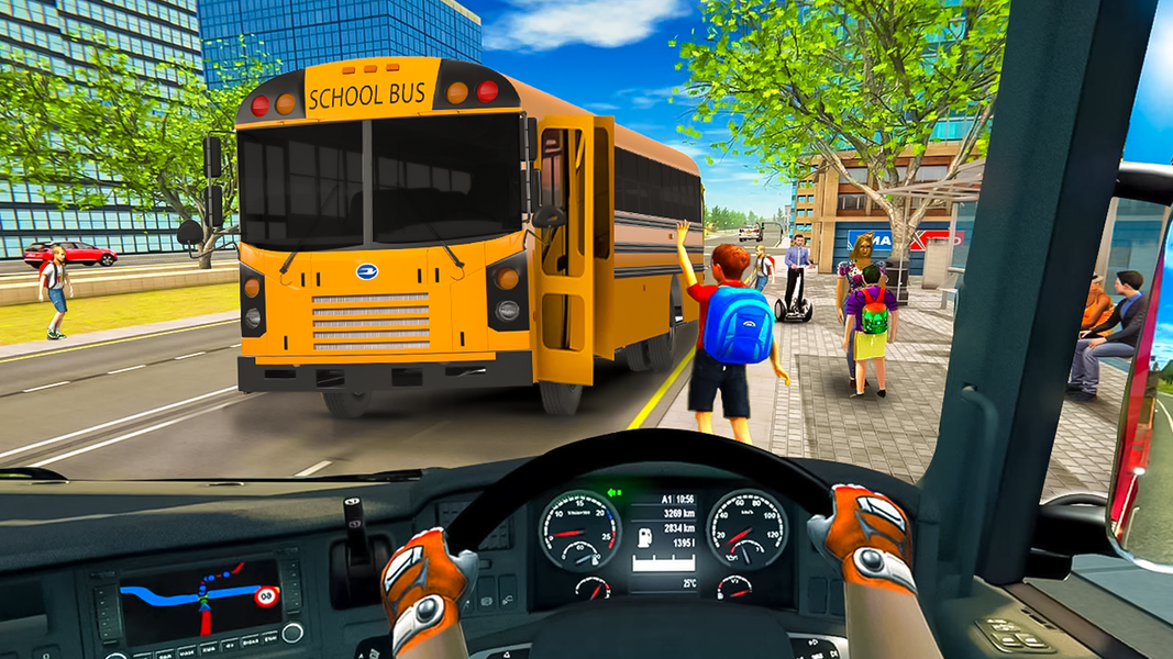 School Bus Transport Simulator - Gameplay image of android game