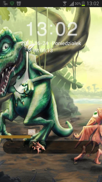Theme dinosaur GO Locker - Image screenshot of android app