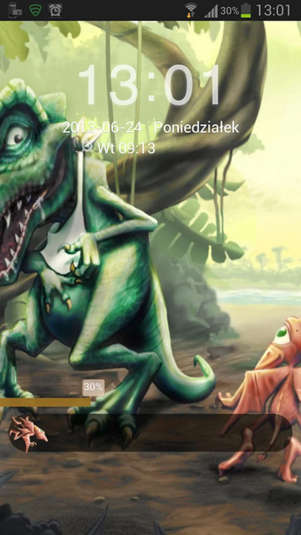 Theme dinosaur GO Locker - Image screenshot of android app