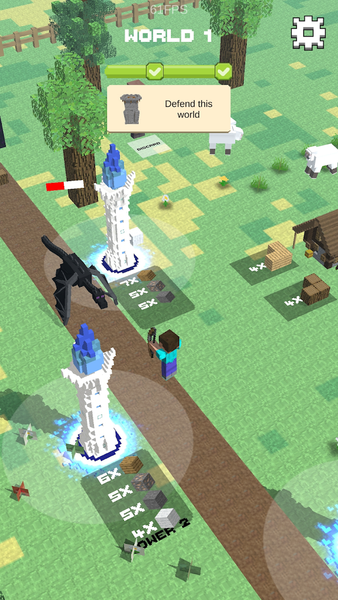 Crafty Town - Mine & Defense - عکس بازی موبایلی اندروید