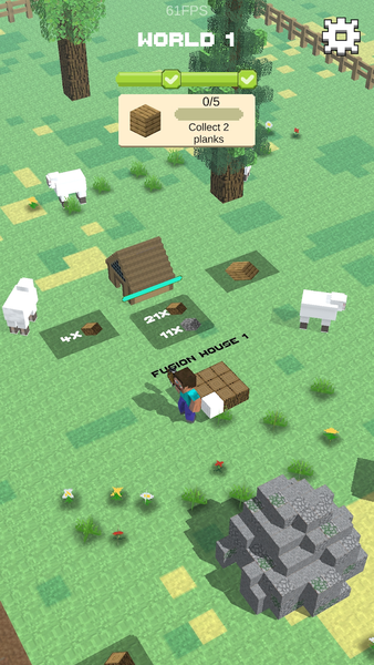 Crafty Town - Mine & Defense - عکس بازی موبایلی اندروید
