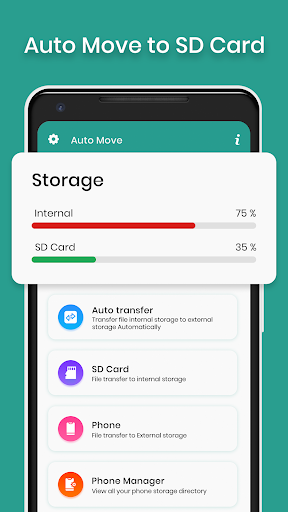 Auto Move To SD Card - عکس برنامه موبایلی اندروید