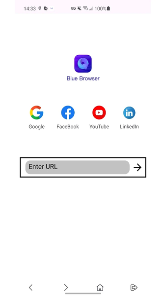 Blue Browser - عکس برنامه موبایلی اندروید