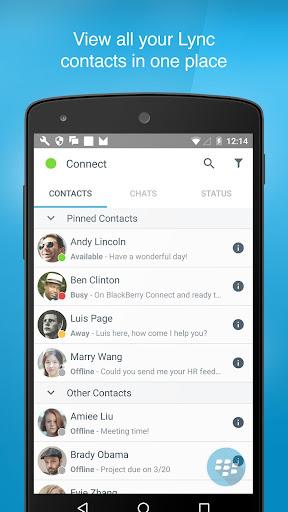BlackBerry Connect - عکس برنامه موبایلی اندروید