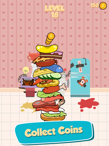 Mr Bean - Sandwich Stack - Gameplay image of android game