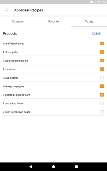 Appetizer Recipes - Image screenshot of android app