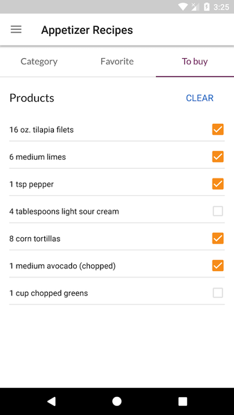 Appetizer Recipes - Image screenshot of android app