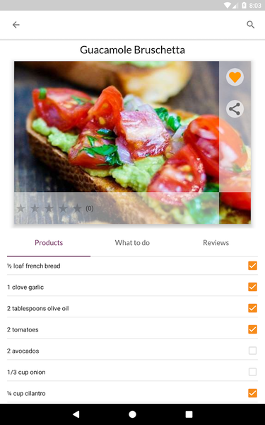 Appetizer Recipes - Image screenshot of android app