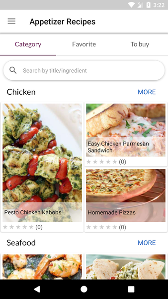 Appetizer Recipes - عکس برنامه موبایلی اندروید