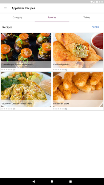 Appetizer Recipes - Image screenshot of android app