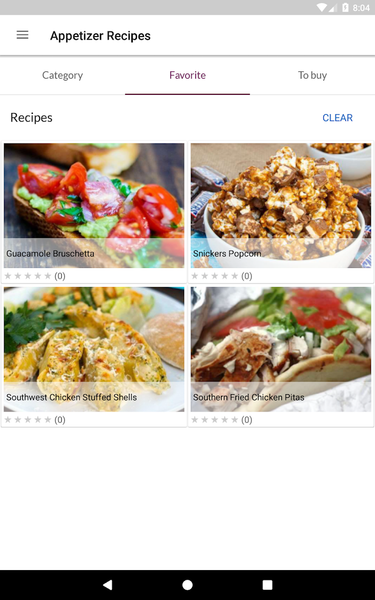 Appetizer Recipes - Image screenshot of android app
