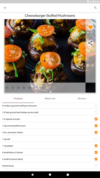 Appetizer Recipes - Image screenshot of android app