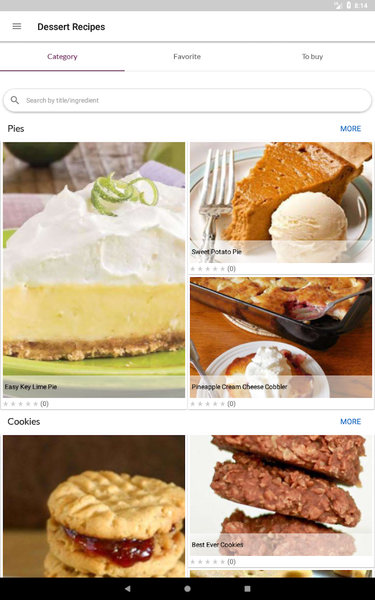 Dessert Recipes - Image screenshot of android app