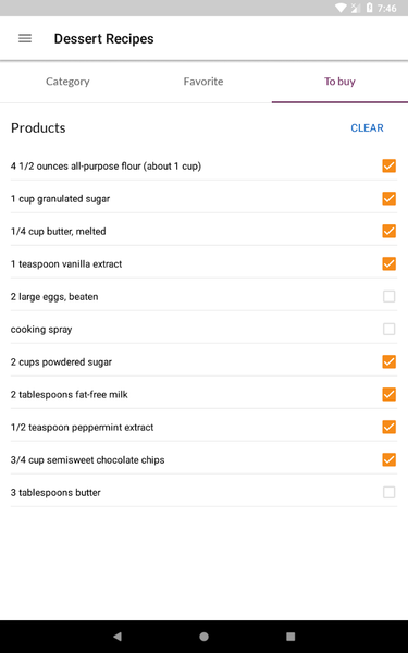 Dessert Recipes - Image screenshot of android app