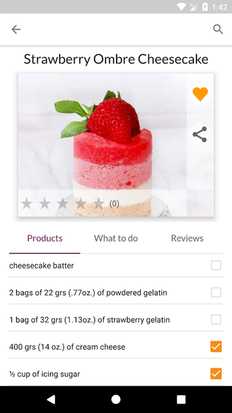 Dessert Recipes - Image screenshot of android app